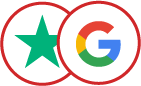 Logo TrustPilot & Google